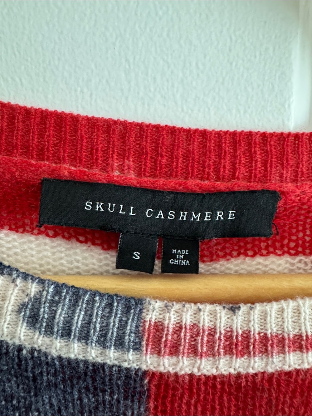 Cashmere Star-Spangled Knit Sweater in Red, White & Blue - Picture 2 of 3